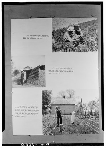 Panel of Farm Security Administration exhibit