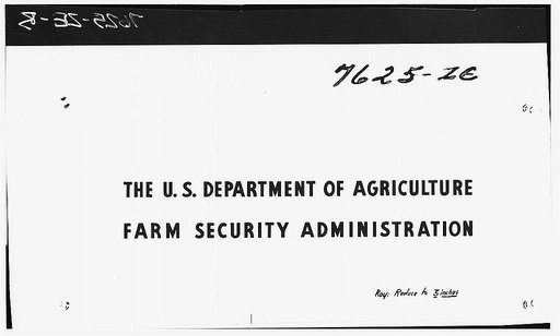 Farm Security Administration label