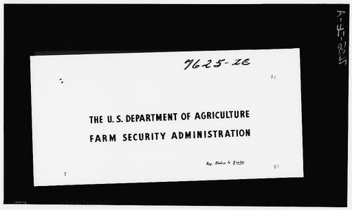 Farm Security Administration label