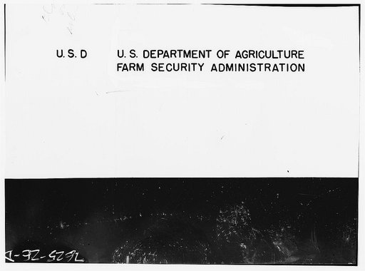 Farm Security Administration label