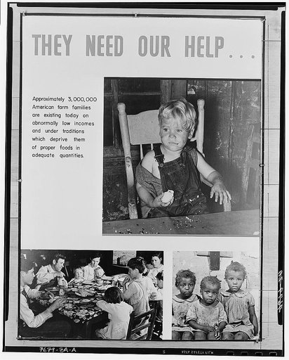 Part of panel for nutrition exhibit