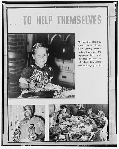 Part of panel for nutrition exhibit