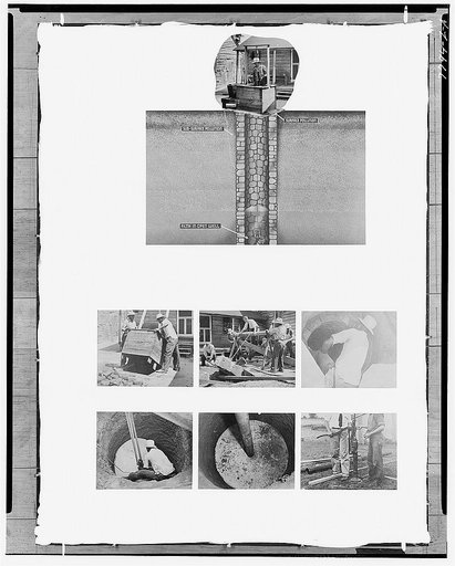 Farm Security Administration exhibit (Construction of a Well)