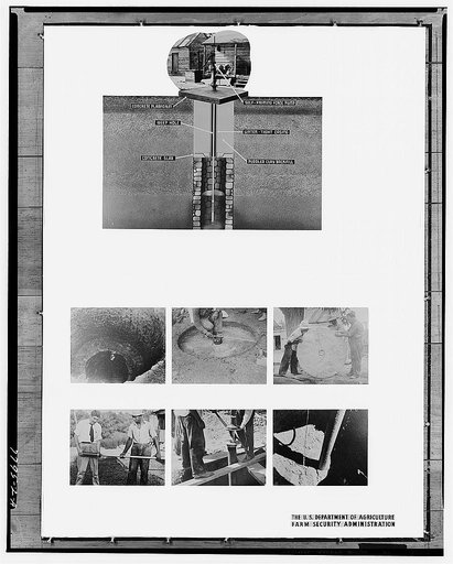 Farm Security Administration exhibit (Drilling Well)