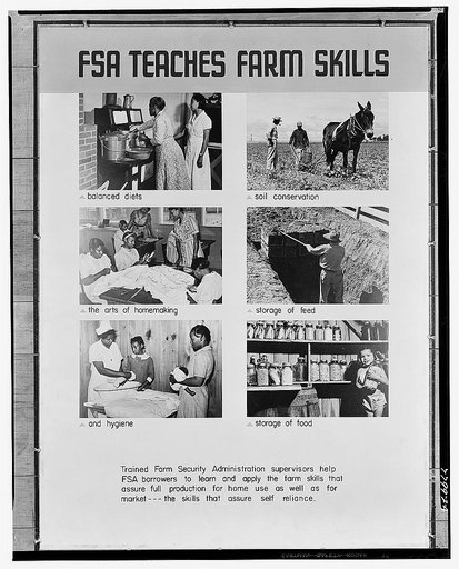 Farm Security Administration exhibit (FSA Teaches Farm Skills)