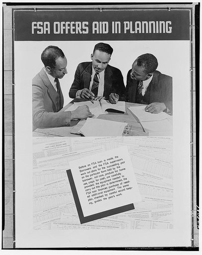 Farm Security Administration exhibit (FSA Offers Aid in Planning)