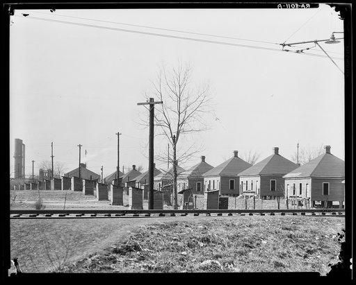 Steelmill workers' houses, company owned. Vicinity of Birmingham, Alabama