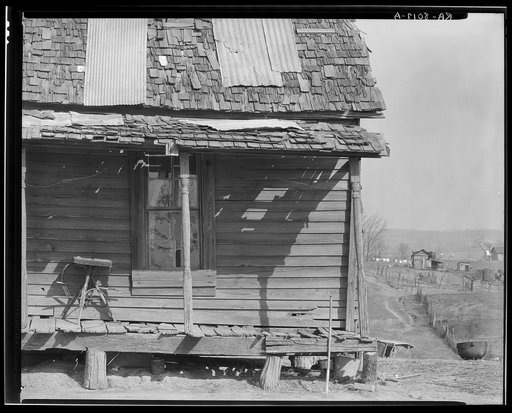 Detail of Negro house. Tupelo, Mississippi