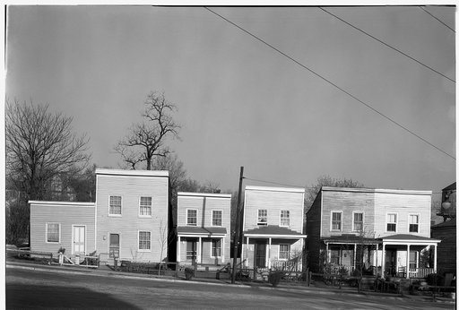Frame houses. Fredericksburg, Virginia