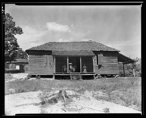 Home of cotton sharecropper Floyd Borroughs. Hale County, Alabama