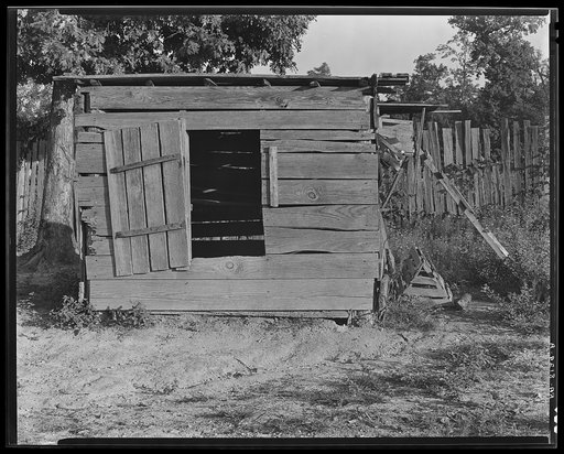 Chicken house of Floyd Burroughs, sharecropper. Hale County, Alabama