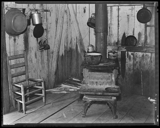 Corner of kitchen in Bud Fields' home. Hale County, Alabama