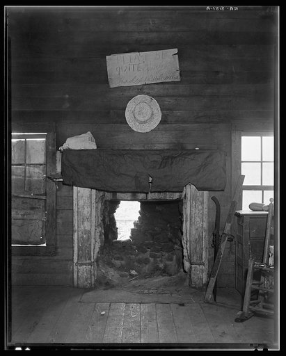 Cotton room, formerly prayer meeting room. Frank Tengle's farm. Hale County, Alabama