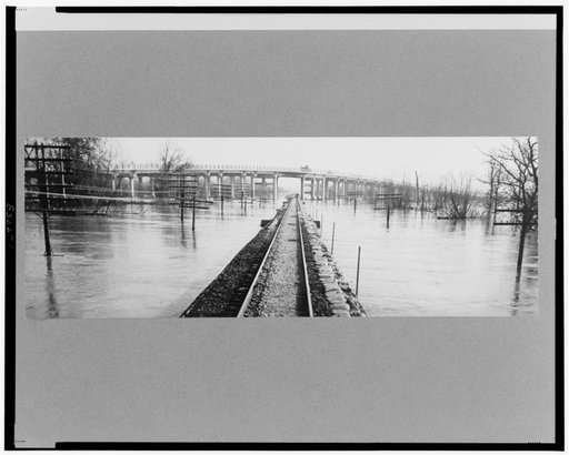 View taken from train between Memphis, Tennessee, and Forrest City, Arkansas