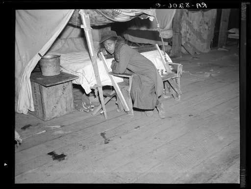 Negro girl in the temporary infirmary. Forrest City, Arkansas