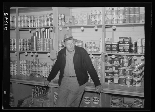 Scene in the cooperative store. Irwinville Farms, Georgia