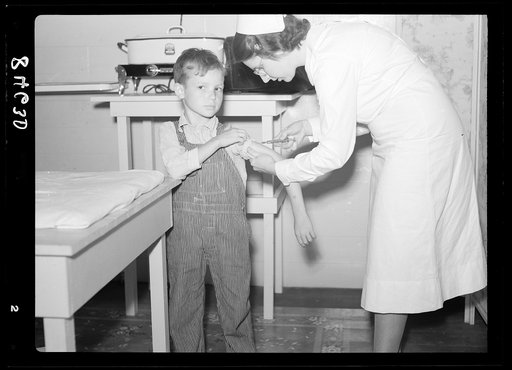 Innoculation for typhoid in the clinic at Irwinville Farms, Georgia