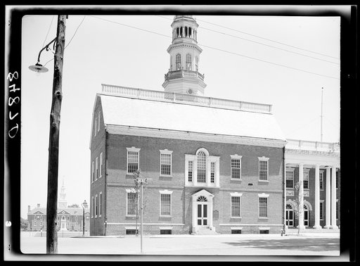 Old state house, built in 1722. Dover, Delaware
