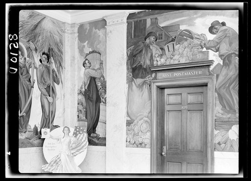 Mural in post office. Dover, Delaware
