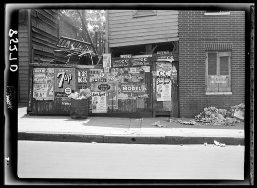 Rear of grocery store. Baltimore, Maryland