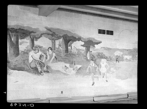 Mural in Greenhills, Ohio, community building