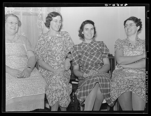 Farm wives at bimonthly meeting of the Helping Hand society. Gage County, Nebraska