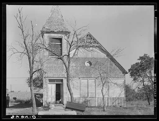 Church. Gage County, Nebraska. This church is now used as a farmhouse
