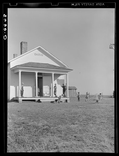 One-room schoolhouse. Seward County, Nebraska. Nebraska's school system is one of the least consilidated of all the states