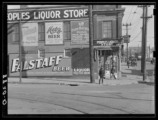 Saloon and liquor store near Cudahy packing plant. South Omaha, Nebraska