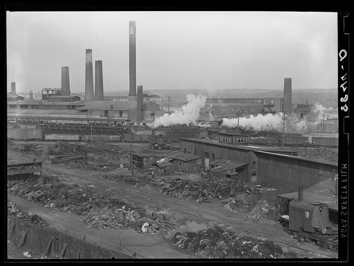 American Smelting and Refining Company, largest iron smelter in the world. Omaha, Nebraska
