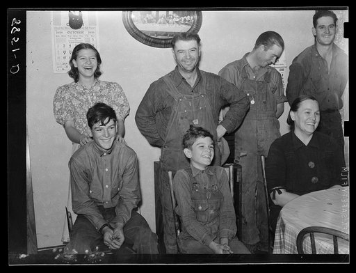 German-American farm family. Lincoln County, Nebraska