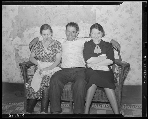 Coal miner with wife and neighbor. Kempton, West Virginia