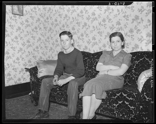 Wife and son of coal miner in their home. Kempton, West Virginia