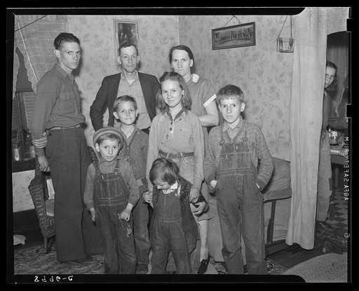 Coal miner and family, residents of company town. Kempton, West Virginia