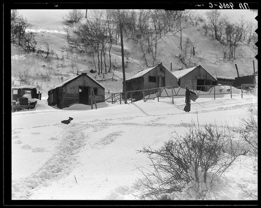 Utah coal town housing. Consumers, near Price, Utah. Mines owned and controlled by absentee capital in the East