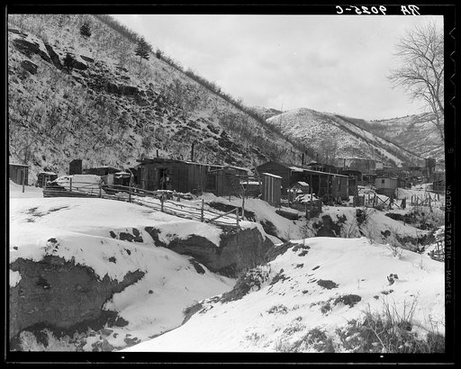 Utah coal miners' houses. Consumer, near Price, Utah. Blue Blaze mine