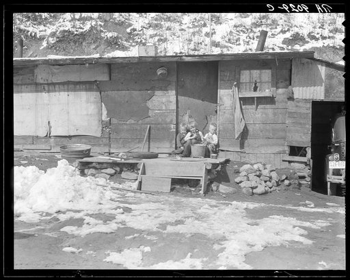 Miner's shack. Blue Blaze coal mine. Consumers, near Price, Utah