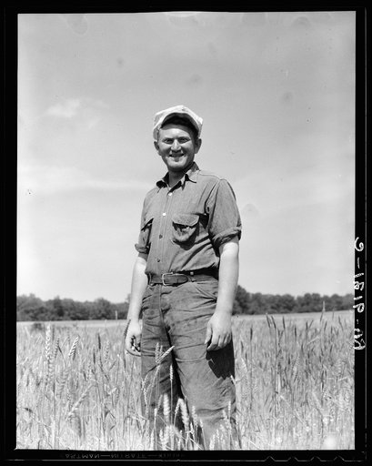 Homesteader, farmer, who has been working on the community farm since 1934. Hightstown, New Jersey