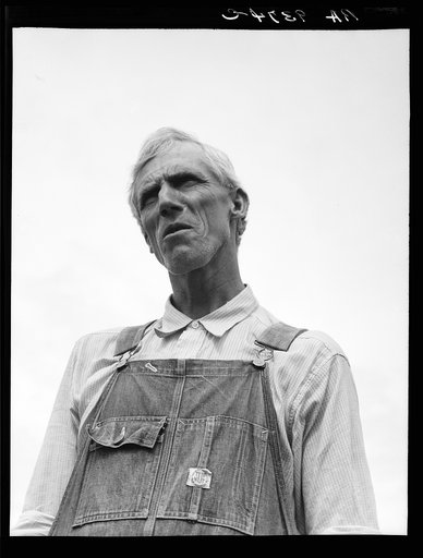 An evicted Arkansas sharecropper now settled at Hill House, Mississippi