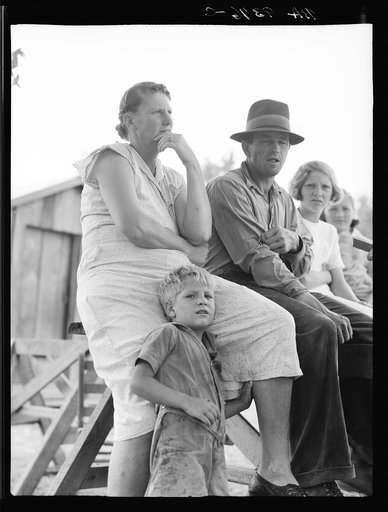 Ex-sharecroppers from Arkansas established on Sherwood Eddy's cooperative experiment at Hill House, Mississippi