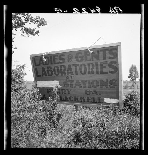 Road sign near Perry, Georgia