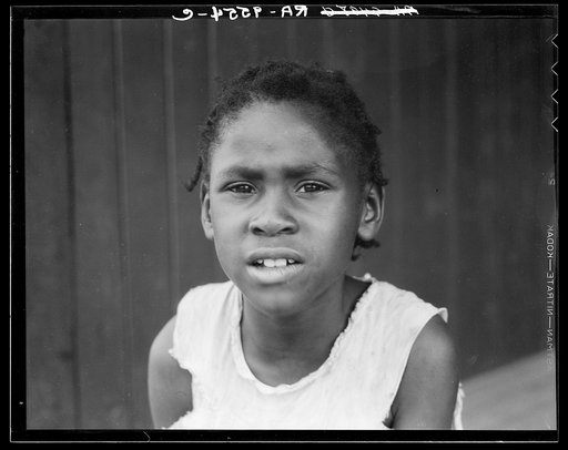 Negro girl. Hill House, Mississippi