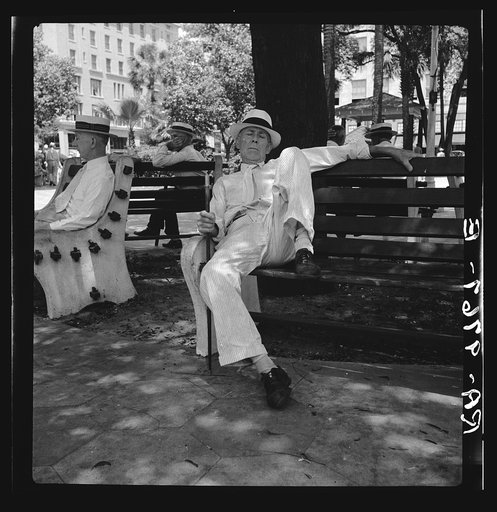 Scene in a downtown park. Jacksonville, Florida