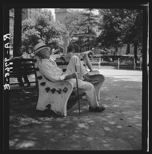 Scene in a downtown park. Jacksonville, Florida