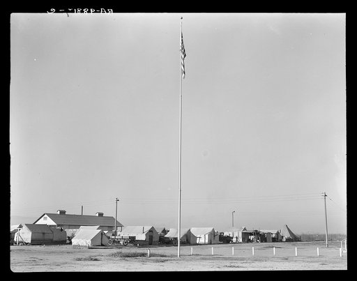 General view of Kern migrant camp, California