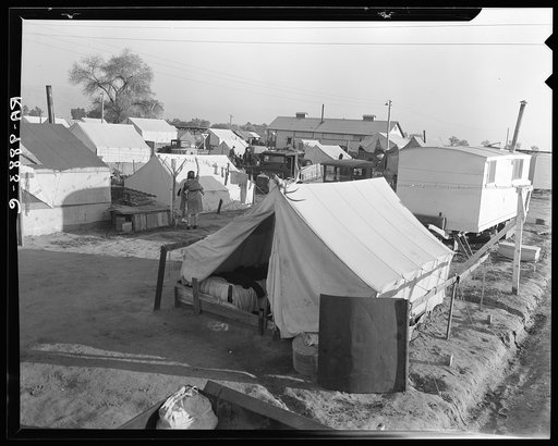 Section of Kern migrant camp, California