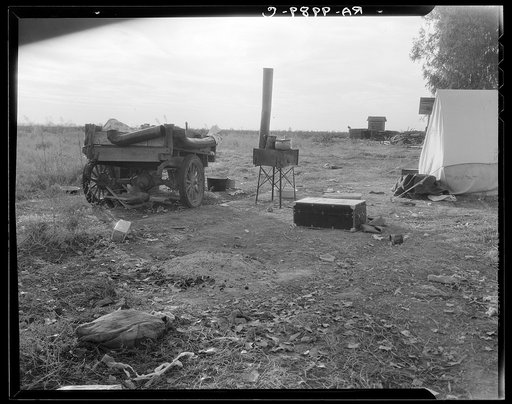 Squatter camp near Shafter, California