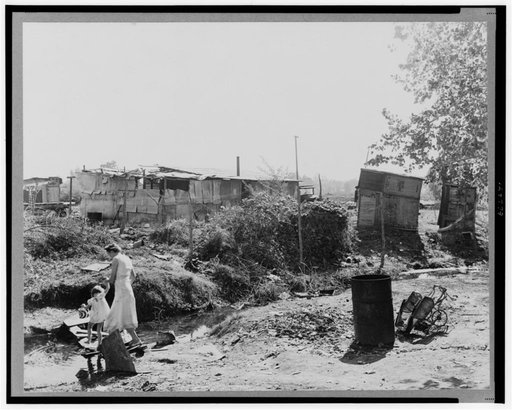 Squatter camp. California