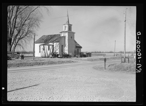 A typical rural Illinois community church. Perryton Township, Mercer County, Illinois