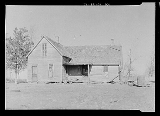 House of Ellison Parks on eighty acre farm which he rents from a loan company. He has applied for Resettlement Administration grant